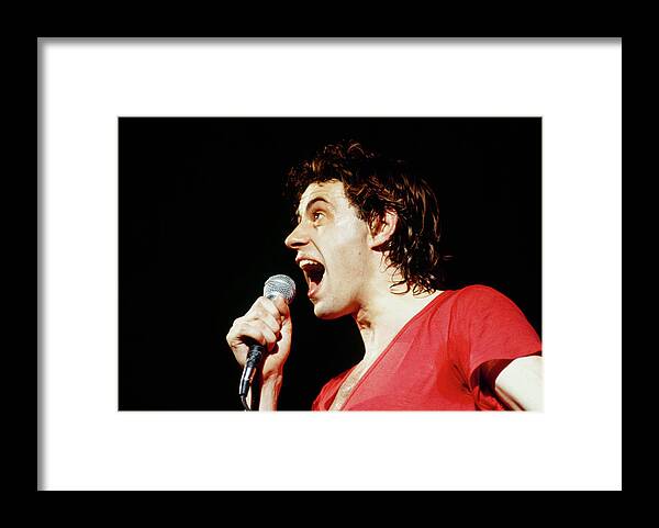 Singer Framed Print featuring the photograph Boomtown Rats On Stage by Mike Prior