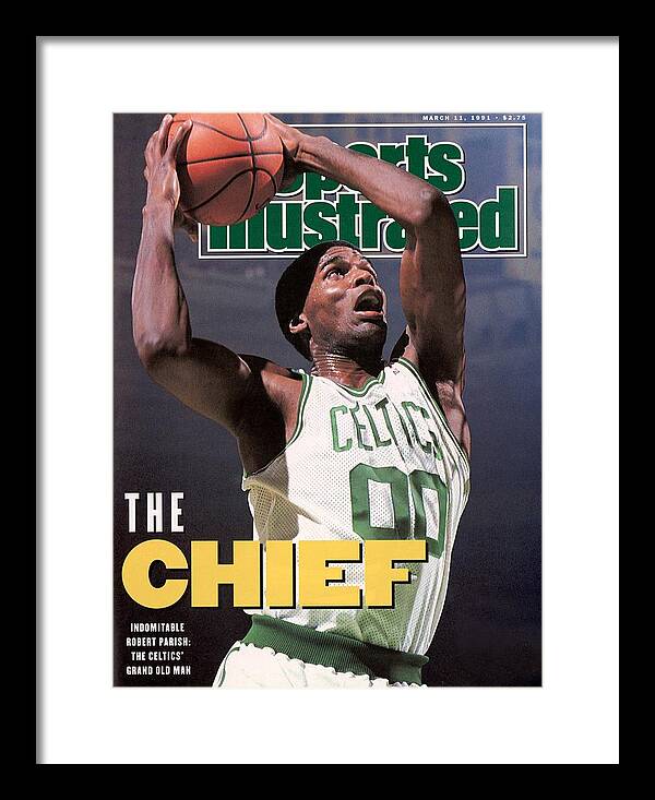 Nba Pro Basketball Framed Print featuring the photograph Boston Celtics Robert Parish... Sports Illustrated Cover by Sports Illustrated