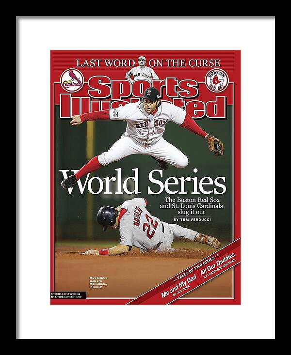 Boston Red Sox Mark Bellhorn, 2004 World Series Sports Illustrated Cover  Framed Print