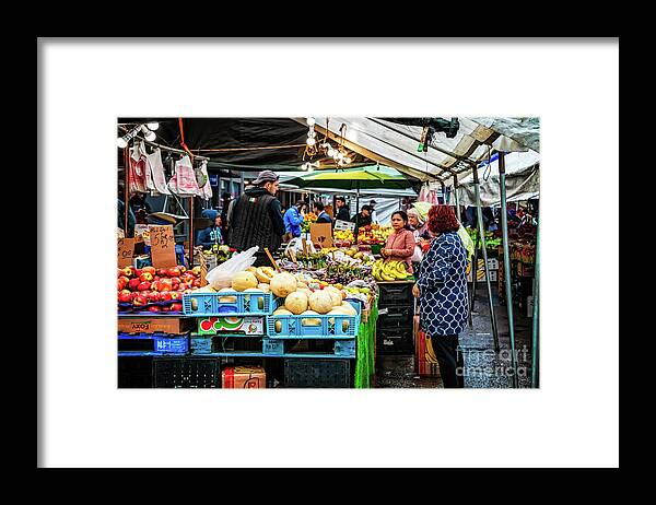 © Elizabeth Dow Photography Framed Print featuring the photograph Boston's Own Haymarket by Elizabeth Dow