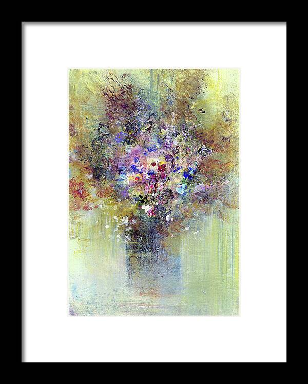 Bouquet Of Flowers 11 Framed Print featuring the digital art Bouquet Of Flowers 11 by Natalia Rudzina