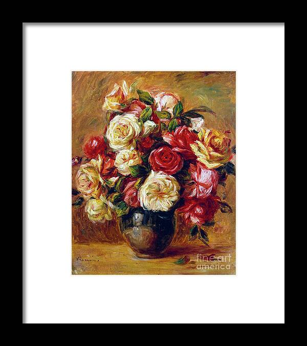 Oil Painting Framed Print featuring the drawing Bouquet Of Roses, C1909. Artist by Heritage Images