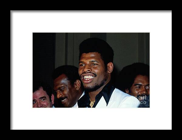 People Framed Print featuring the photograph Boxer Leon Spinks by Bettmann