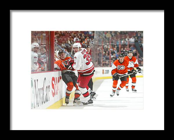 National Hockey League Framed Print featuring the photograph Brad Defauw by B Bennett