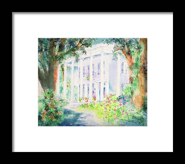 Antebellum Framed Print featuring the painting Bragg-Mitchell Mansion by Jerry Fair