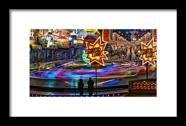 Night Framed Print featuring the photograph Break Dance by Zhecho Planinski / ???? ????????? /