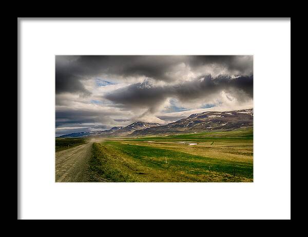 Iceland Framed Print featuring the photograph Break in the Weather by Amanda Jones