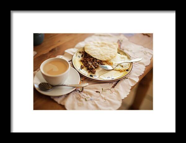 Breakfast Framed Print featuring the photograph Breakfast by Laura Natividad