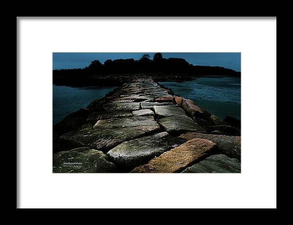 Breakwater Framed Print featuring the photograph Breakwater by Vicky Edgerly