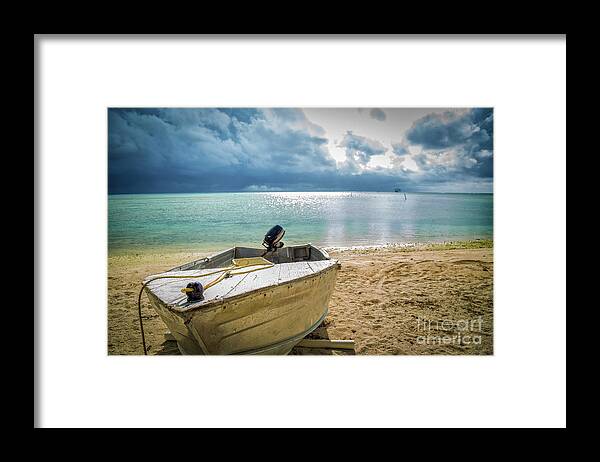 Cook Islands Framed Print featuring the photograph Brewing by Becqi Sherman