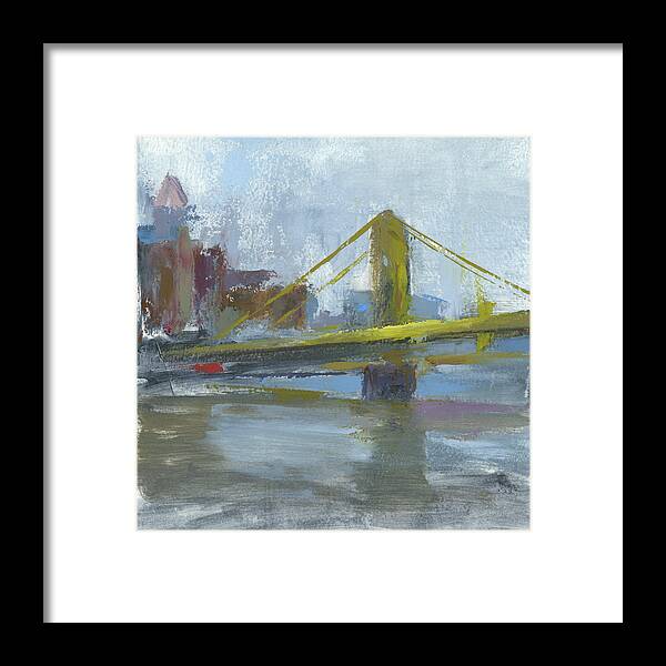 Bridges Framed Print featuring the painting Untitled #836 by Chris N Rohrbach