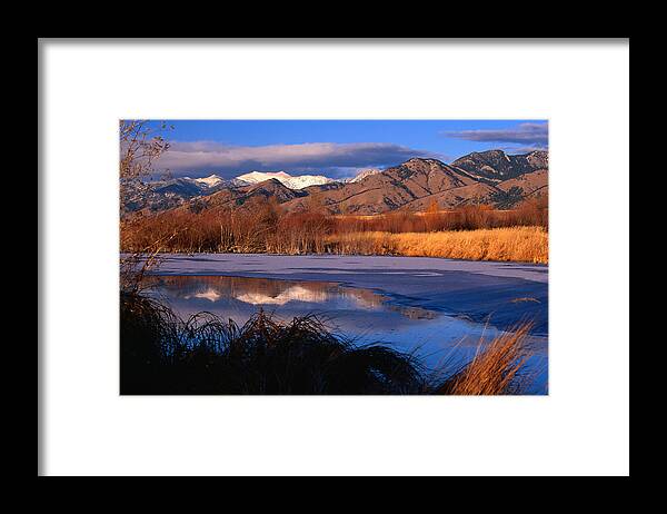 Snow Framed Print featuring the photograph Bridger Mountains Near Bozeman by Lonely Planet