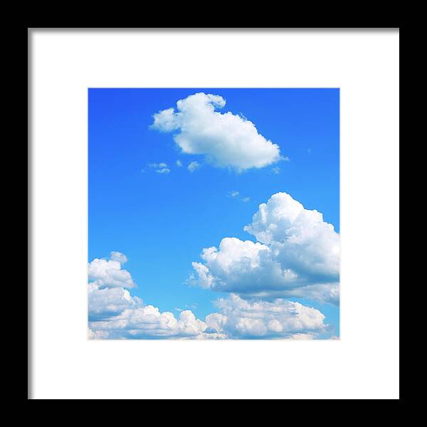 Bright Blue Sky With Puffy Clouds Photograph by Bgfoto - Fine Art America