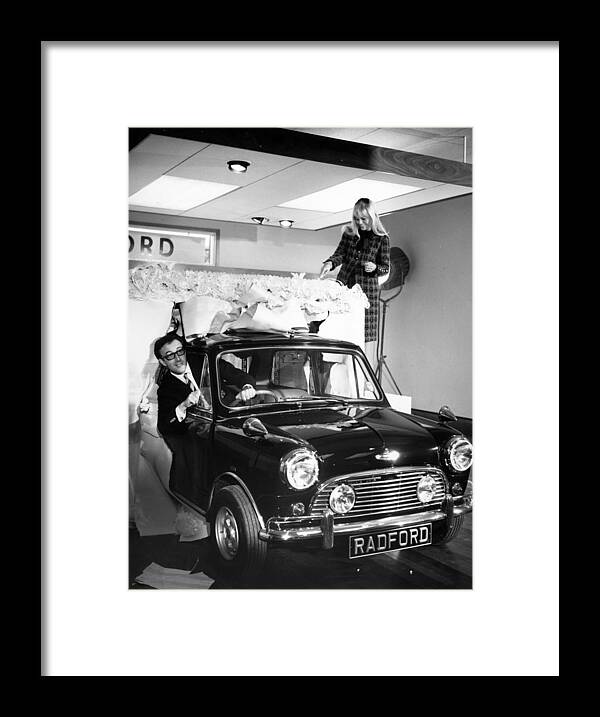 People Framed Print featuring the photograph Britt Eklands Mini by Roger Jackson