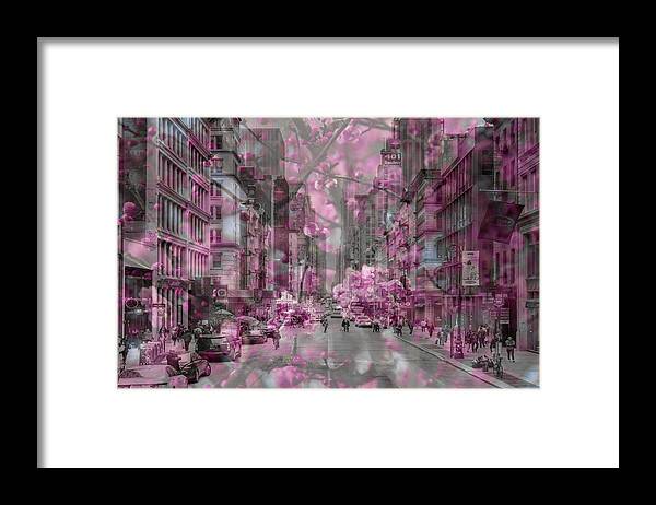 Broadway Framed Print featuring the photograph Broadway Floral by Az Jackson