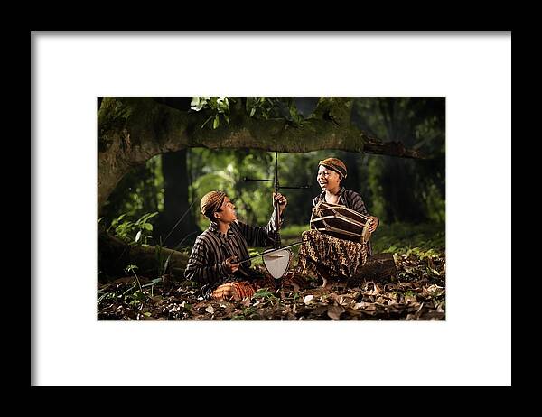 Boy Framed Print featuring the photograph Brotherhood by Rini Widyantini