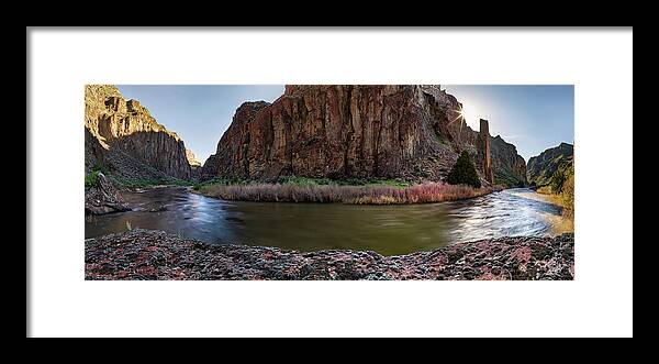 Nature Framed Print featuring the photograph Bruneau River Bend by Leland D Howard