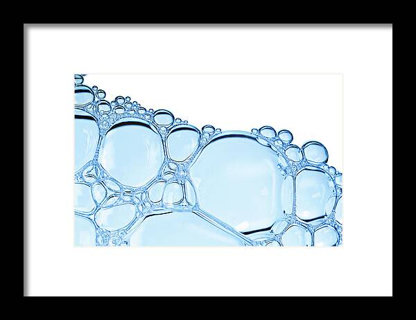 Empty Framed Print featuring the photograph Bubbles With Clipping Path by Justhappy