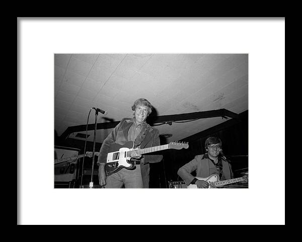 Music Framed Print featuring the photograph Buck Owens Atthe Palomino by Michael Ochs Archives