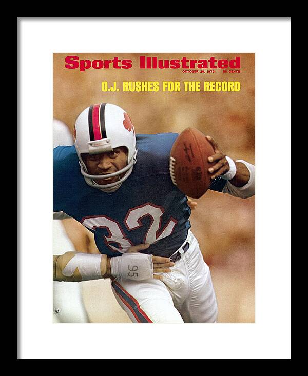 1973 OJ Simpson Vintage SI Poster Buffalo Bills NFL Football