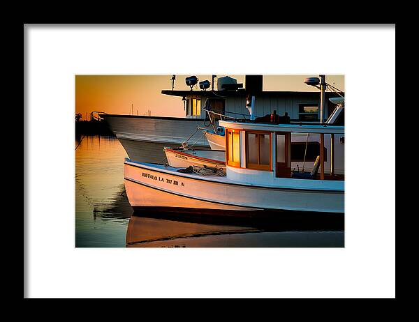 Boat Framed Print featuring the photograph Buffalo Boat by Tom Gresham