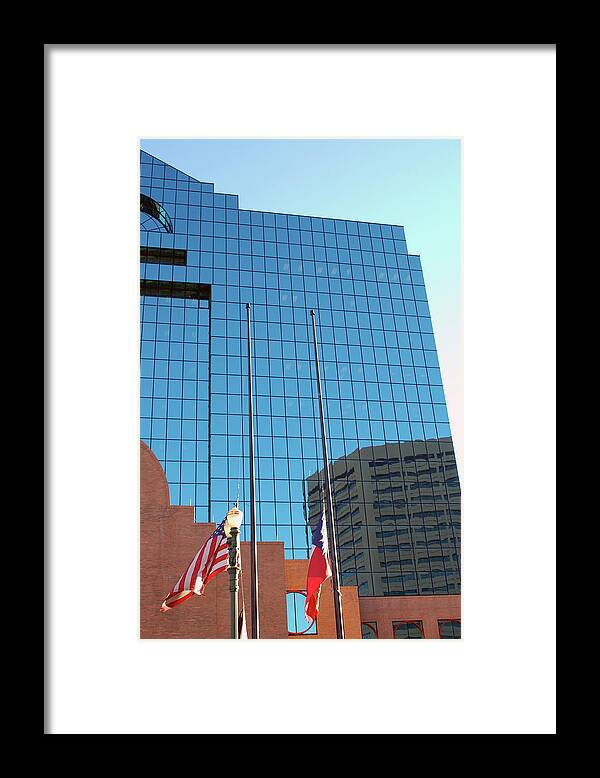 Corporate Business Framed Print featuring the photograph Building Reflection by Eifelgrapher