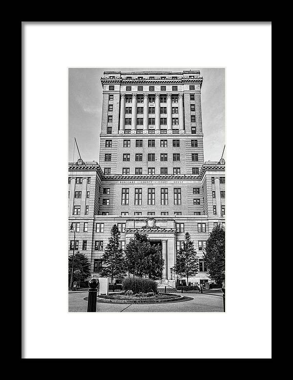 Buncombe County Courthouse Framed Print featuring the photograph Buncombe County Courthouse by Sharon Popek