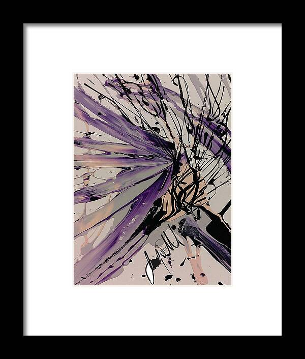  Framed Print featuring the digital art Burst by Jimmy Williams