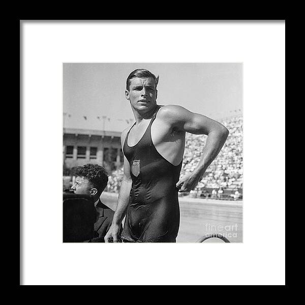 Buster Crabbe At 1932 Summer Olympics Framed Print