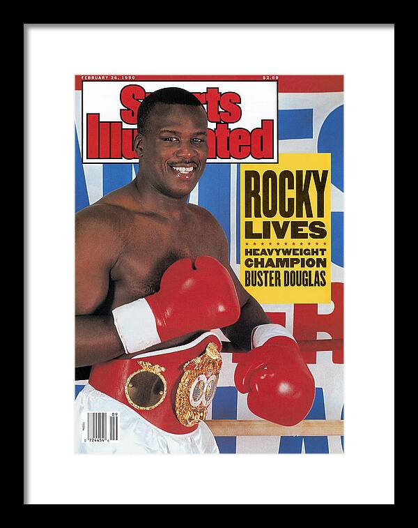 People Framed Print featuring the photograph Buster Douglas, Heavyweight Boxing Sports Illustrated Cover by Sports Illustrated