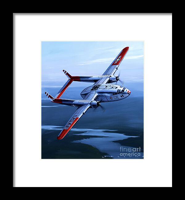 Military Aircraft Framed Print featuring the painting Fairchild C-119C Flying Boxcar by Jack Fellows