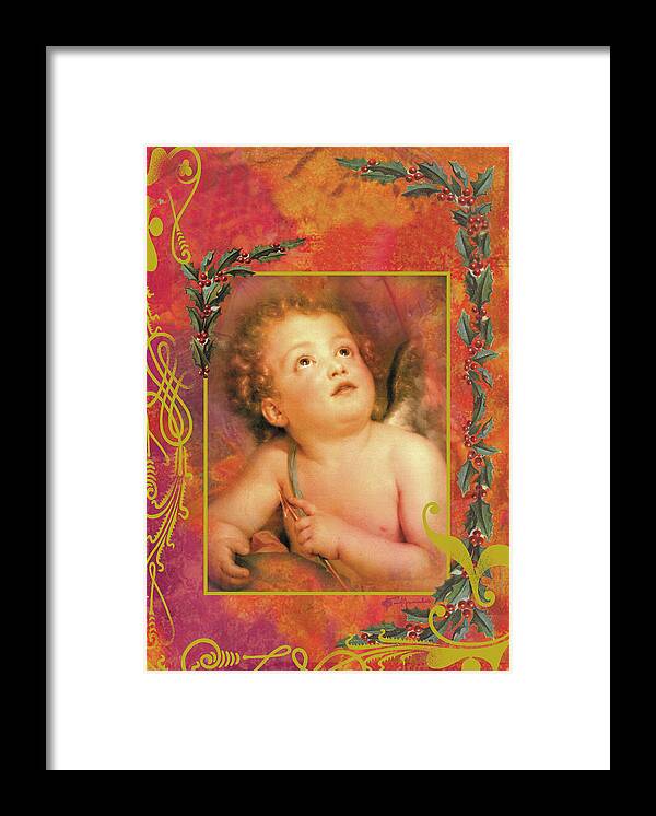 Cupid Framed Print featuring the painting Cach06 by Maria Trad