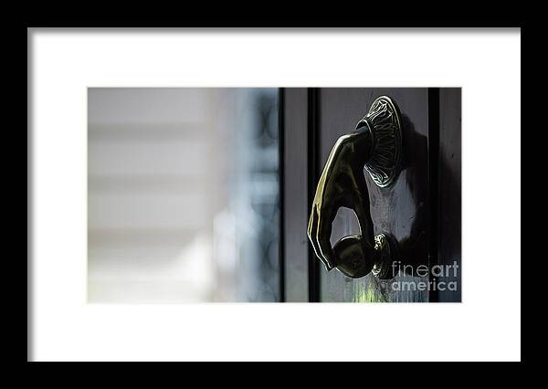 Port Framed Print featuring the photograph Cadiz Door Knocker Andalusia Spain by Pablo Avanzini