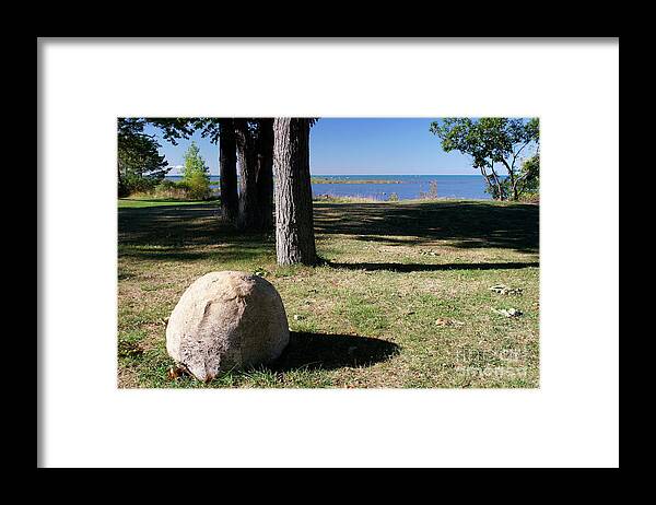 North American Framed Print featuring the photograph Calcite Rock Concretion by Michael Szoenyi/science Photo Library