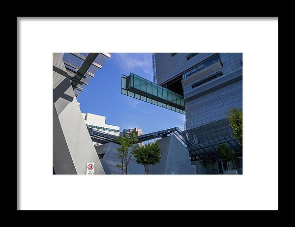 California Framed Print featuring the photograph California Department of Transportation Building, Los Angeles by Roslyn Wilkins