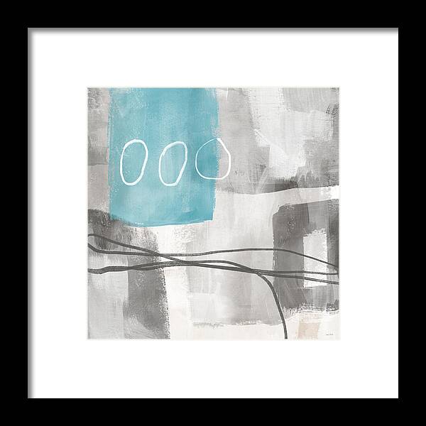 Abstract Framed Print featuring the mixed media Calm Abstract 2- Art by Linda Woods by Linda Woods