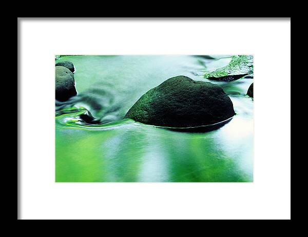 Scenics Framed Print featuring the photograph Calm Stream by Ooyoo