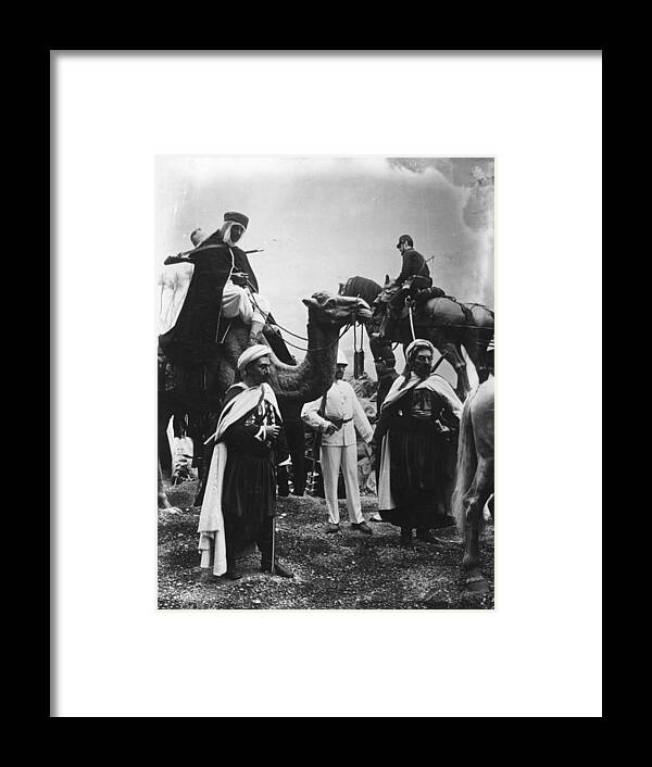 Animal Framed Print featuring the photograph Camel Rides by London Stereoscopic Company