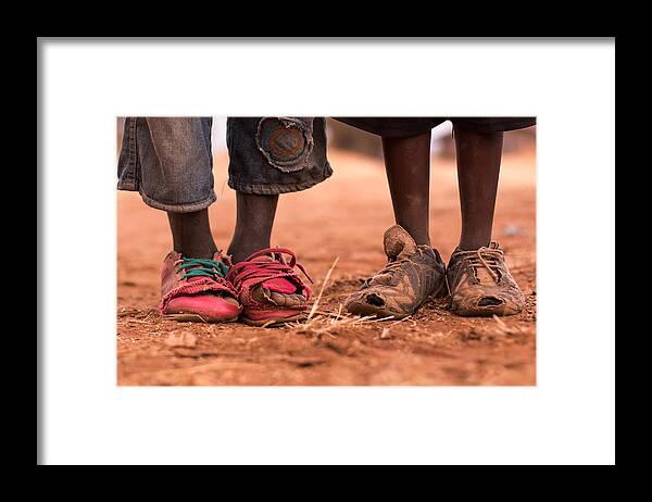Shoes Framed Print featuring the photograph Can You Wear My Shoes? by Nafets Norim