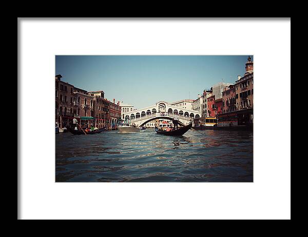 Arch Framed Print featuring the photograph Canal Grande by Silvia Sala
