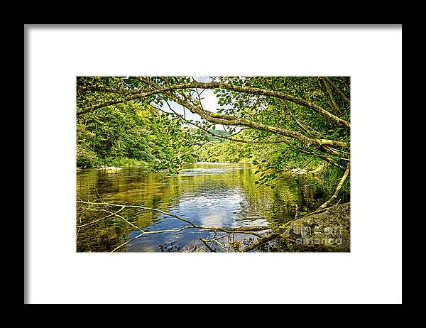 Canal Pool Framed Print featuring the photograph Canal Pool by Tom Cameron