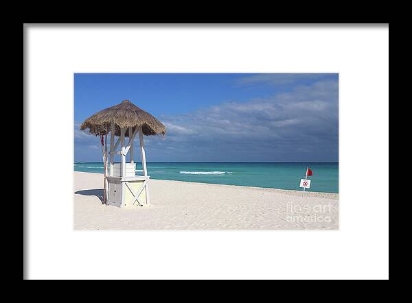 Cancun Framed Print featuring the photograph Cancun Beach by Alexandra Vusir