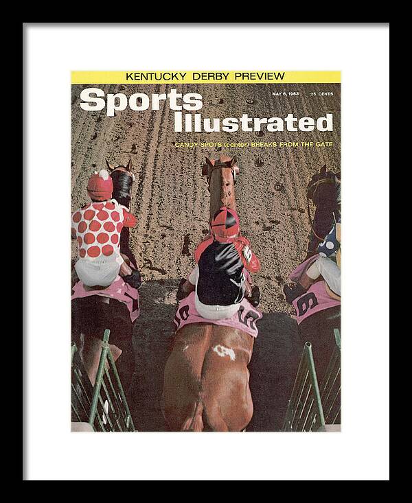 Horse Framed Print featuring the photograph Candy Spots, 1963 Florida Derby Sports Illustrated Cover by Sports Illustrated