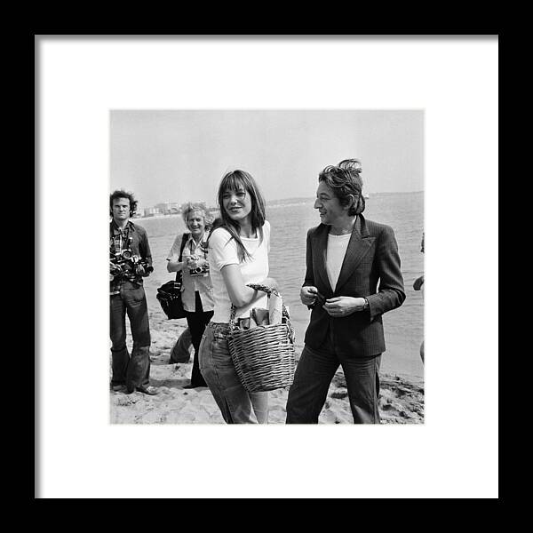 Film Festival Framed Print featuring the photograph Cannes Film Festival In 1974 by Gilbert Tourte