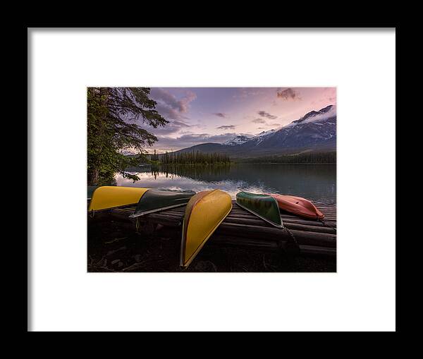 Jasper
Pyramid
Canoe Framed Print featuring the photograph Canoes At Pyramid Lake by Evgeny Chertov