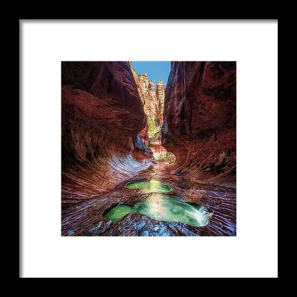 Scenics Framed Print featuring the photograph Canyon Of The Gods, Subway, Zion by Matt Anderson Photography