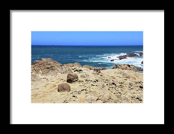 Cape Arago Framed Print featuring the photograph Cape Arago Coast 3 by Dawn Richards