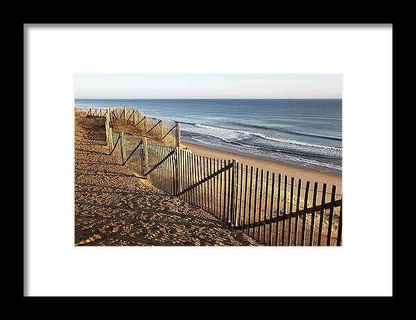 Water's Edge Framed Print featuring the photograph Cape Cod by Denistangneyjr