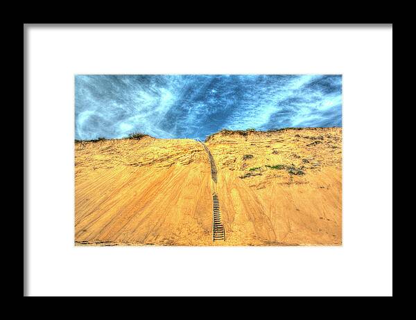 Cape Cod Framed Print featuring the photograph Cape Dune And Stairst by Robert Goldwitz