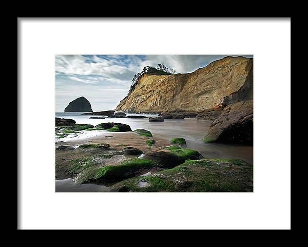 Tranquility Framed Print featuring the photograph Cape Kiwanda And Haystack Rock by David Wang Photography